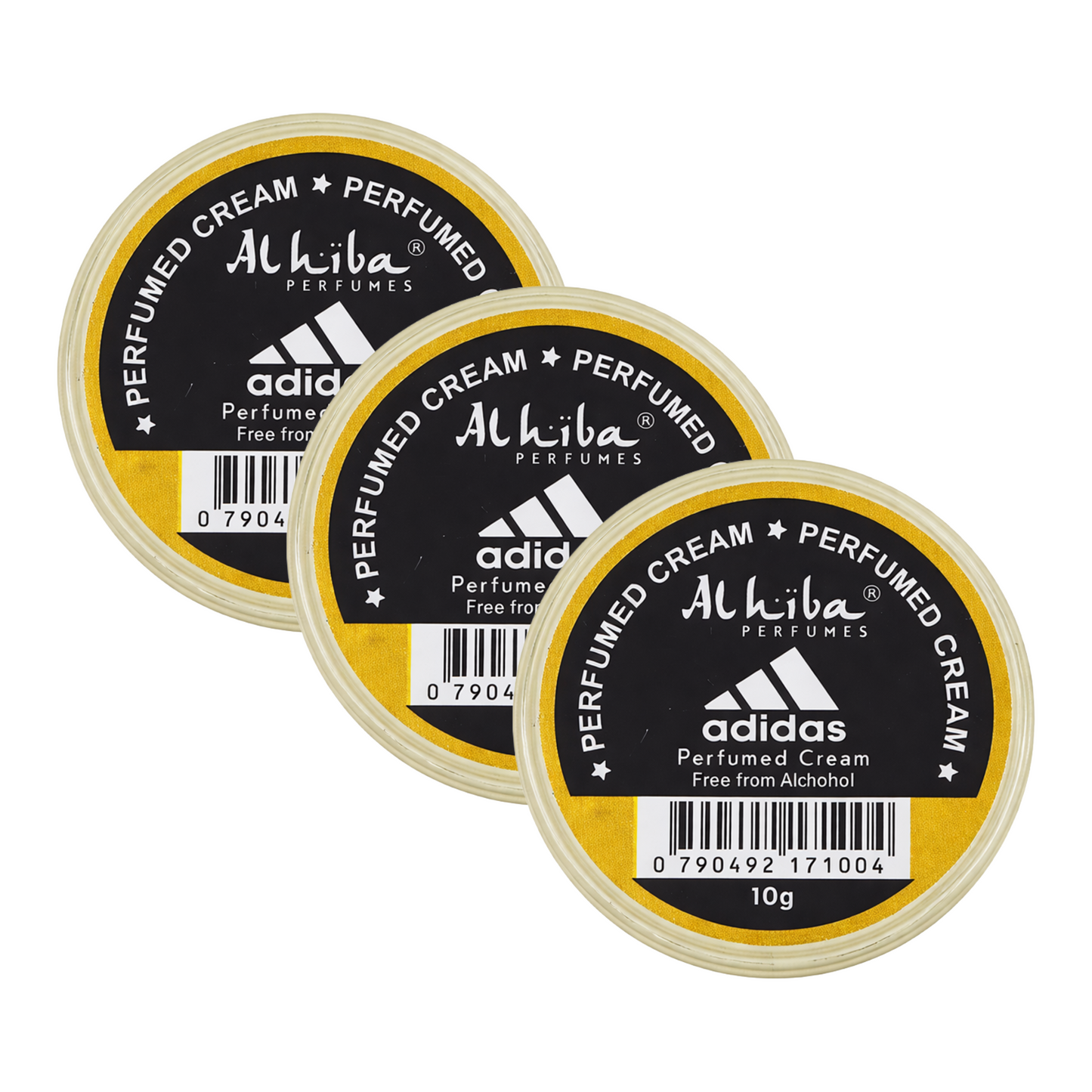 Alhiba Adidas Perfume Body Cream 10g Pack of 3