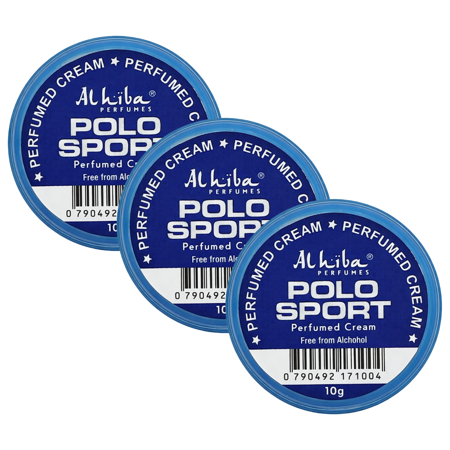 Alhiba Polo Sport Perfume Body Cream 10g Pack of 3