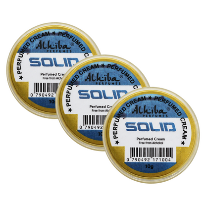 Alhiba Solid Perfume Body Cream 10g Pack of 3
