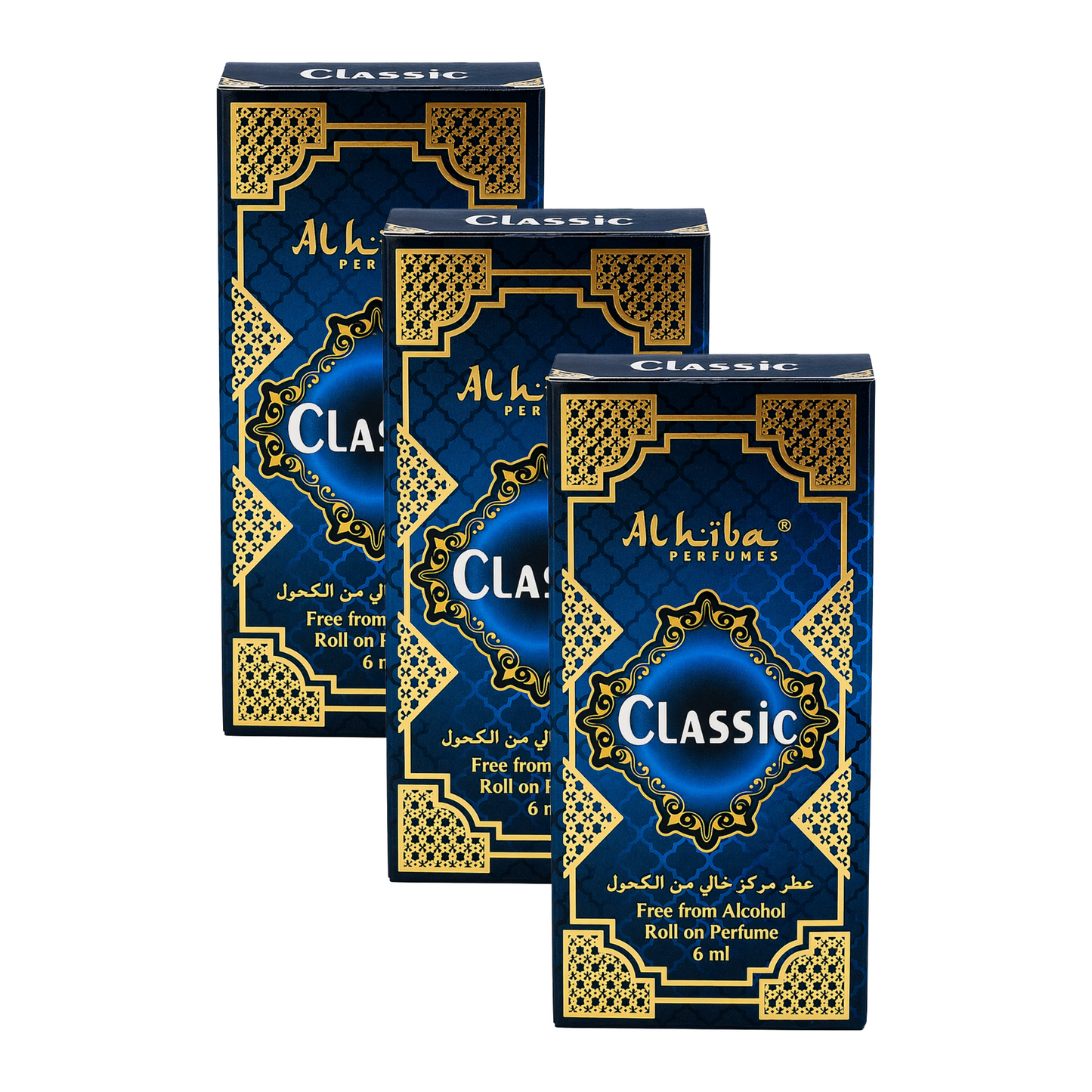 Alhiba Classic Roll On Perfume 6ml Pack of 3