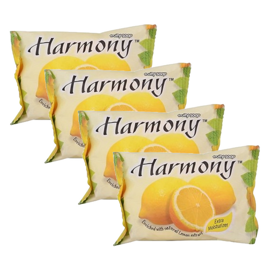 Harmony Lemon Extract Extra Moisturizer Fruit Soap 75g Pack of 4