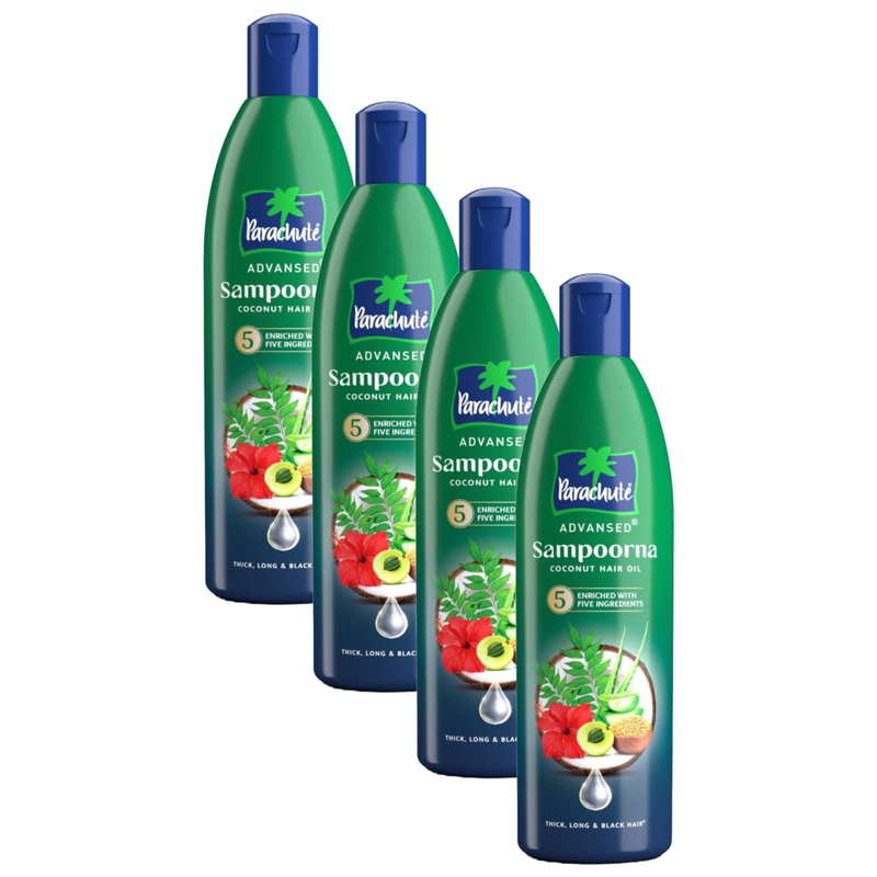 Parachute Advansed Sampoorna Cocconut Hair Oil 145ml Pack of 4