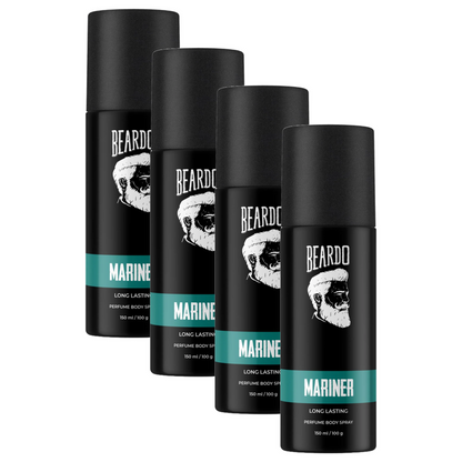 Beardo Mariner Long Lasting Perfume Deo Spray 100g Pack of 4