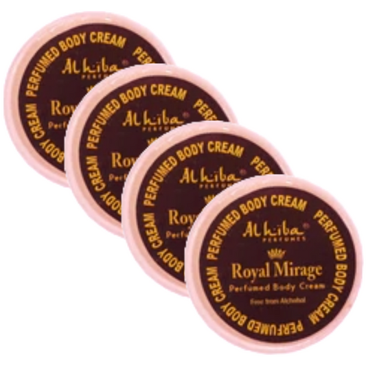 Al Hiba Royal Mirage Perfume Body Cream 10g Pack of 4