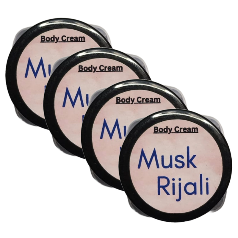 Musk Rijali Perfume Body Cream 10g Pack of 4