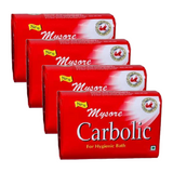 Mysore Carbolic For Hygienic Bath Soap 150g Pack of 4
