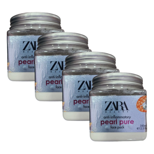 Zara Beauty Anti-Inflammatory Pearl Pure Face Pack 350ml Pack of 4