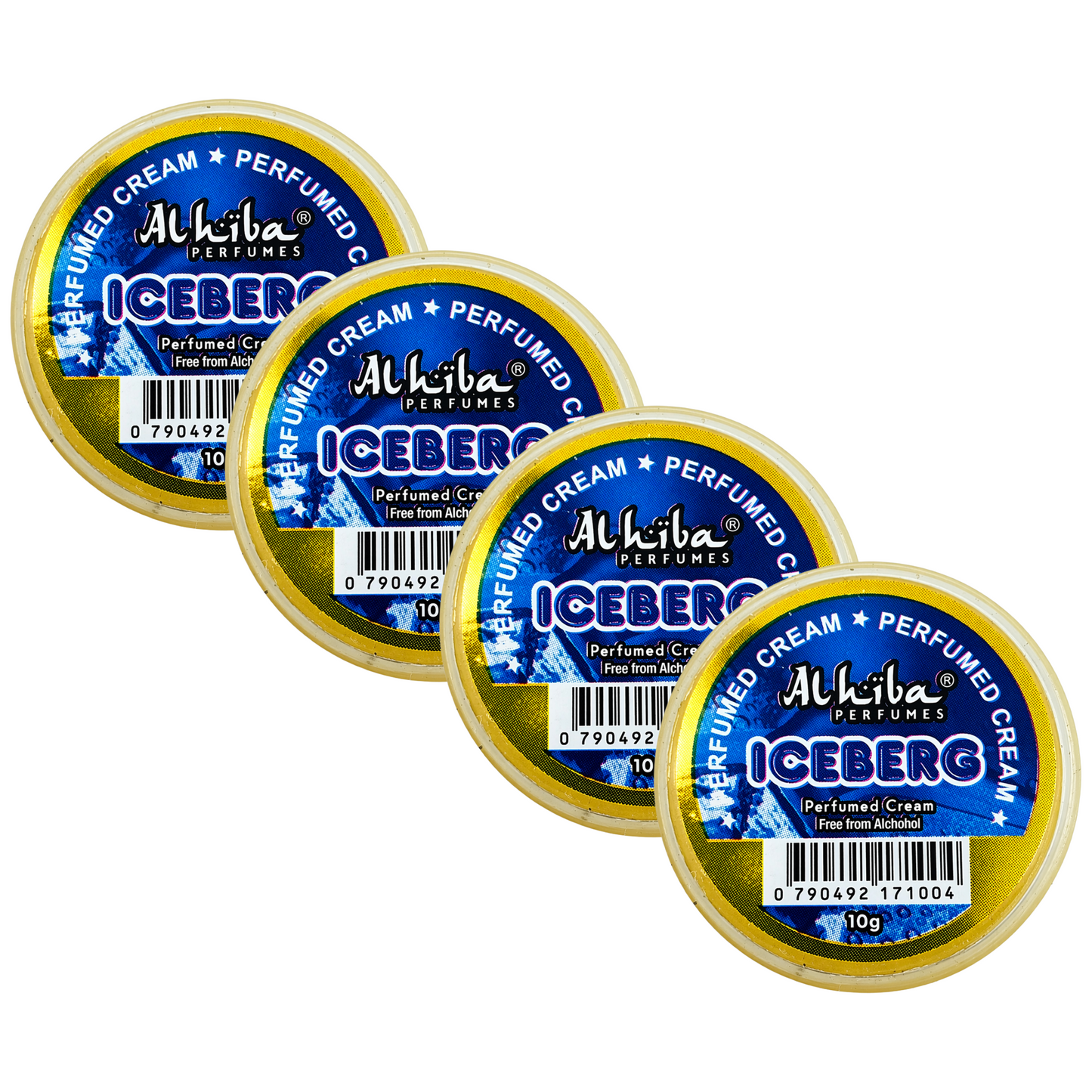 Alhiba Iceberg Perfume Body Cream 10g Pack of 4