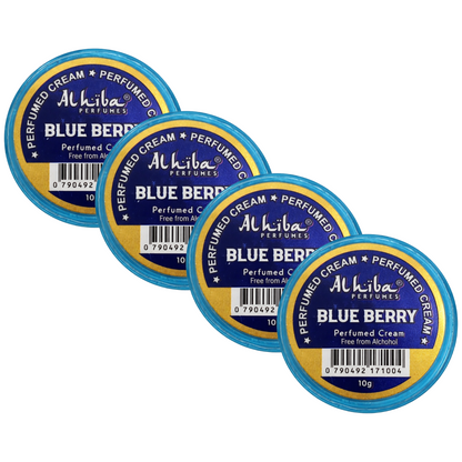 Alhiba Blue Berry Perfume Body Cream 10g Pack of 4