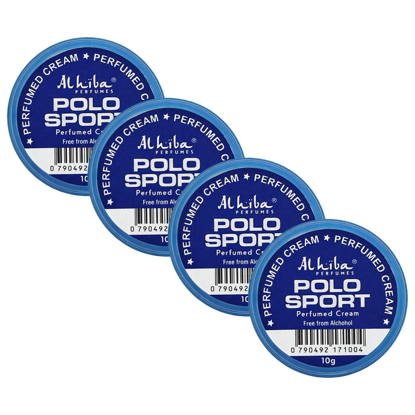 Alhiba Polo Sport Perfume Body Cream 10g Pack of 4