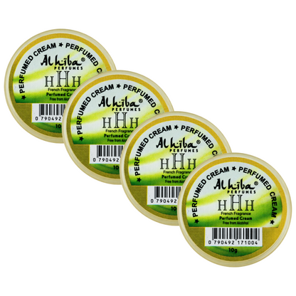 Alhiba HHH Perfume Body Cream 10g Pack of 4