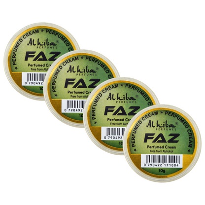 Alhiba Faz Perfume Body Cream 10g Pack of 4