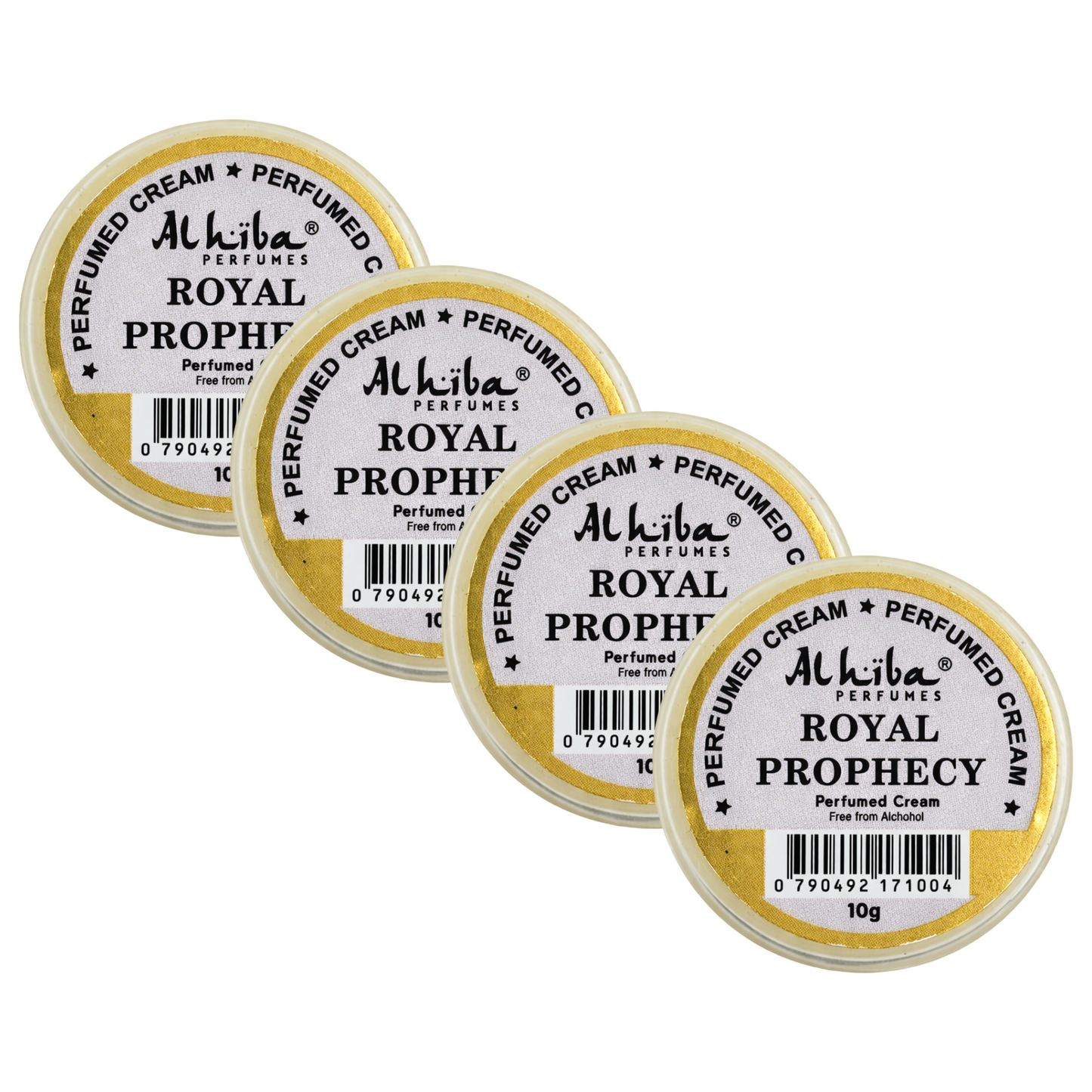 Alhiba Royal Prophecy Perfume Body Cream 10g Pack of 4
