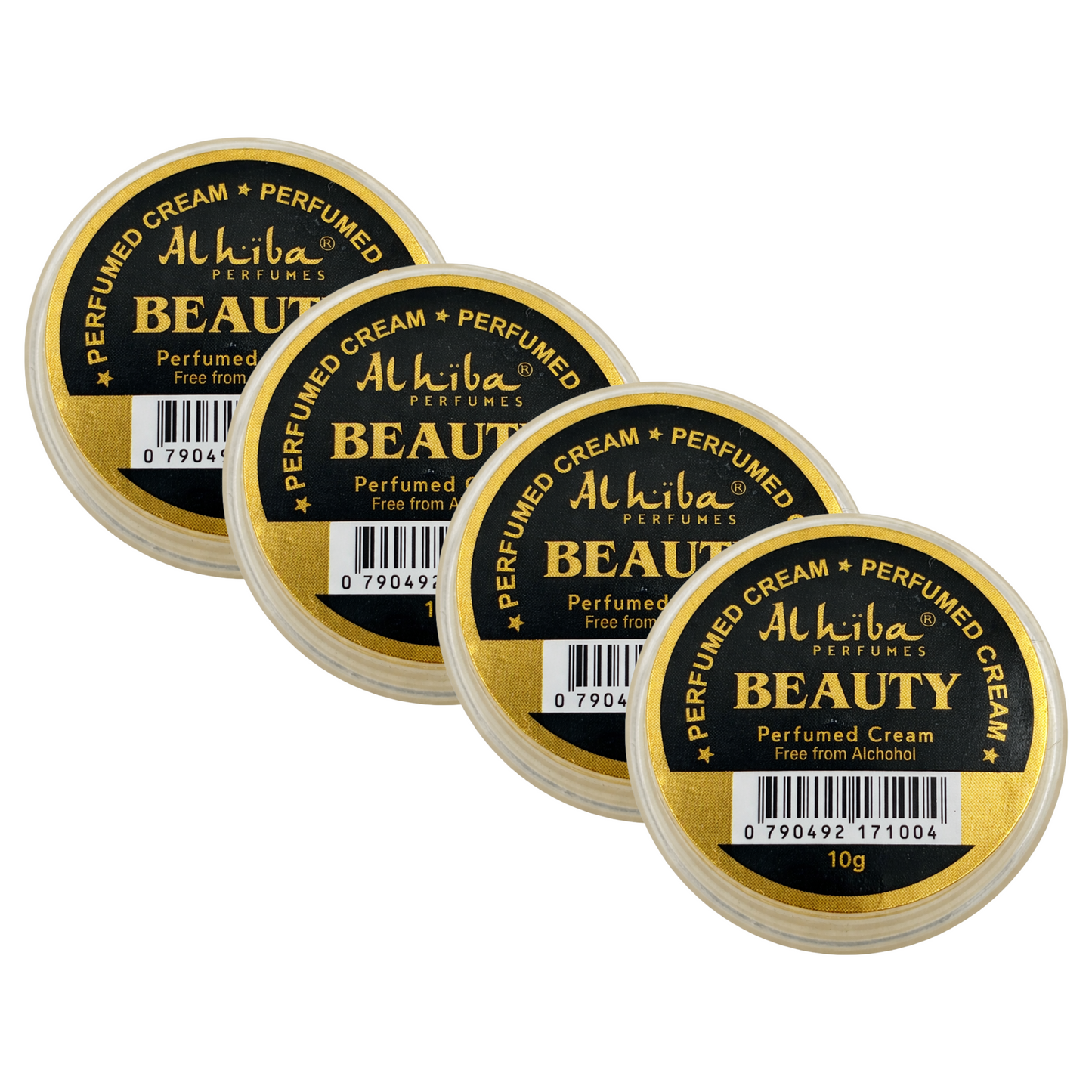 Alhiba Beauty Perfume Body Cream 10g Pack of 4