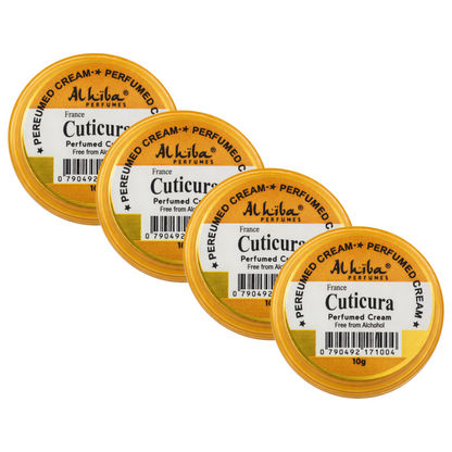 Alhiba Cuticura Perfume Body Cream 10g Pack of 4