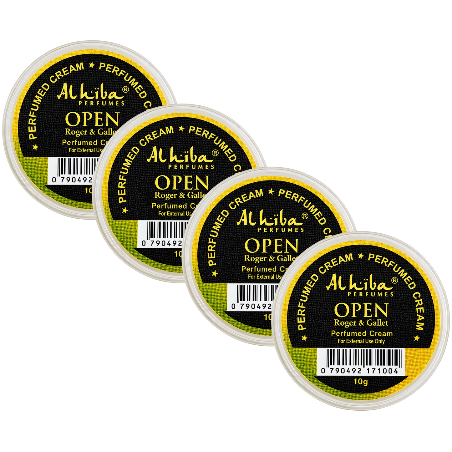 Alhiba Open Perfume Body Cream 10g Pack of 4