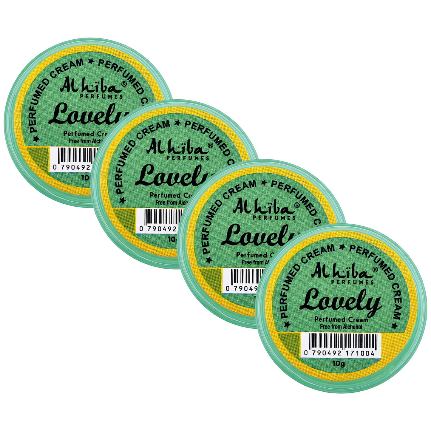 Alhiba Lovely Perfume Body Cream 10g Pack of 4