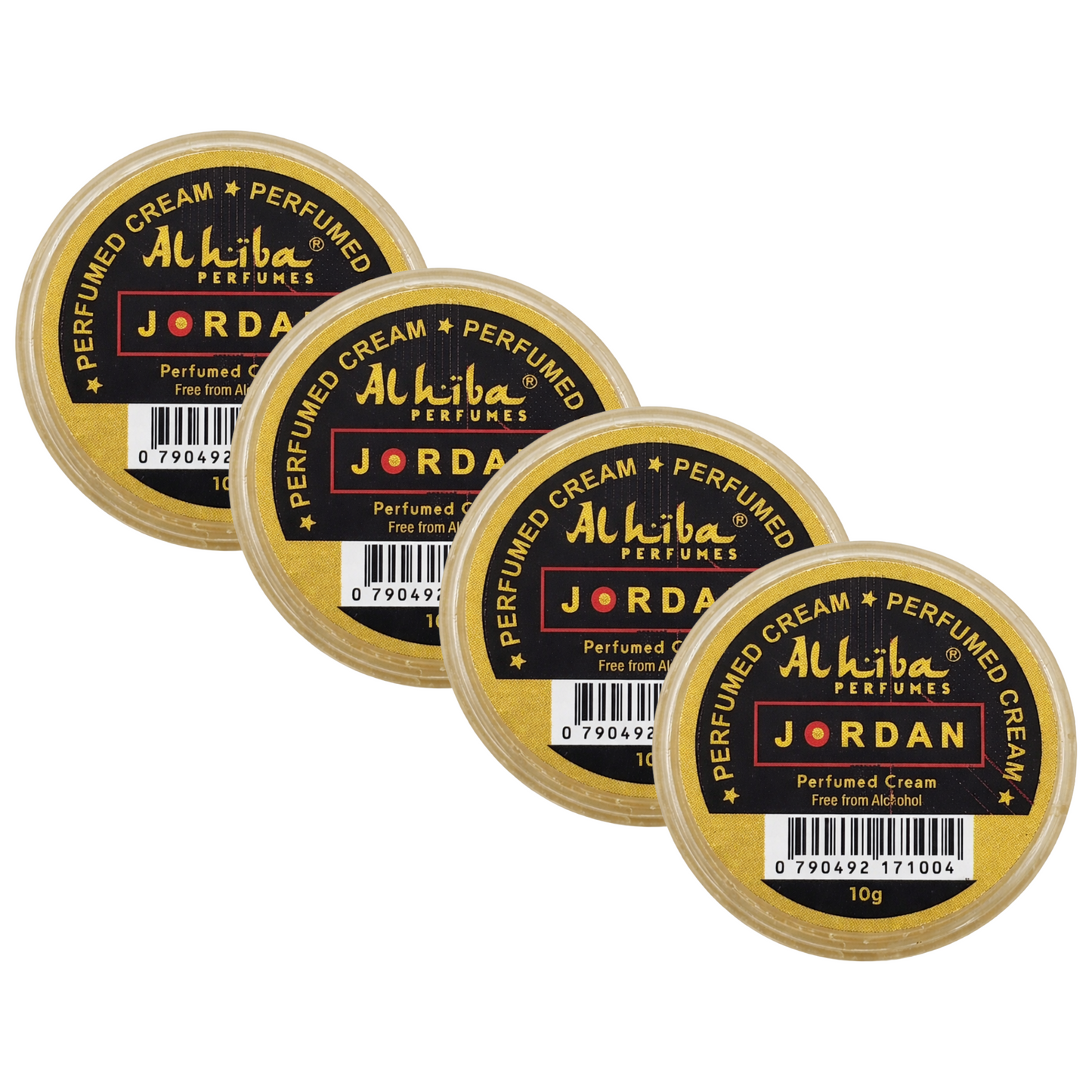 Alhiba Jordan Perfume Body Cream 10g Pack of 4