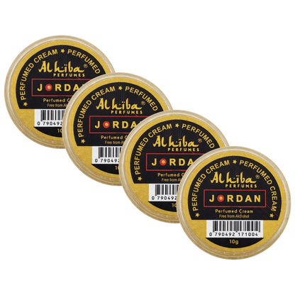 Alhiba Jordan Perfume Body Cream 10g Pack of 4