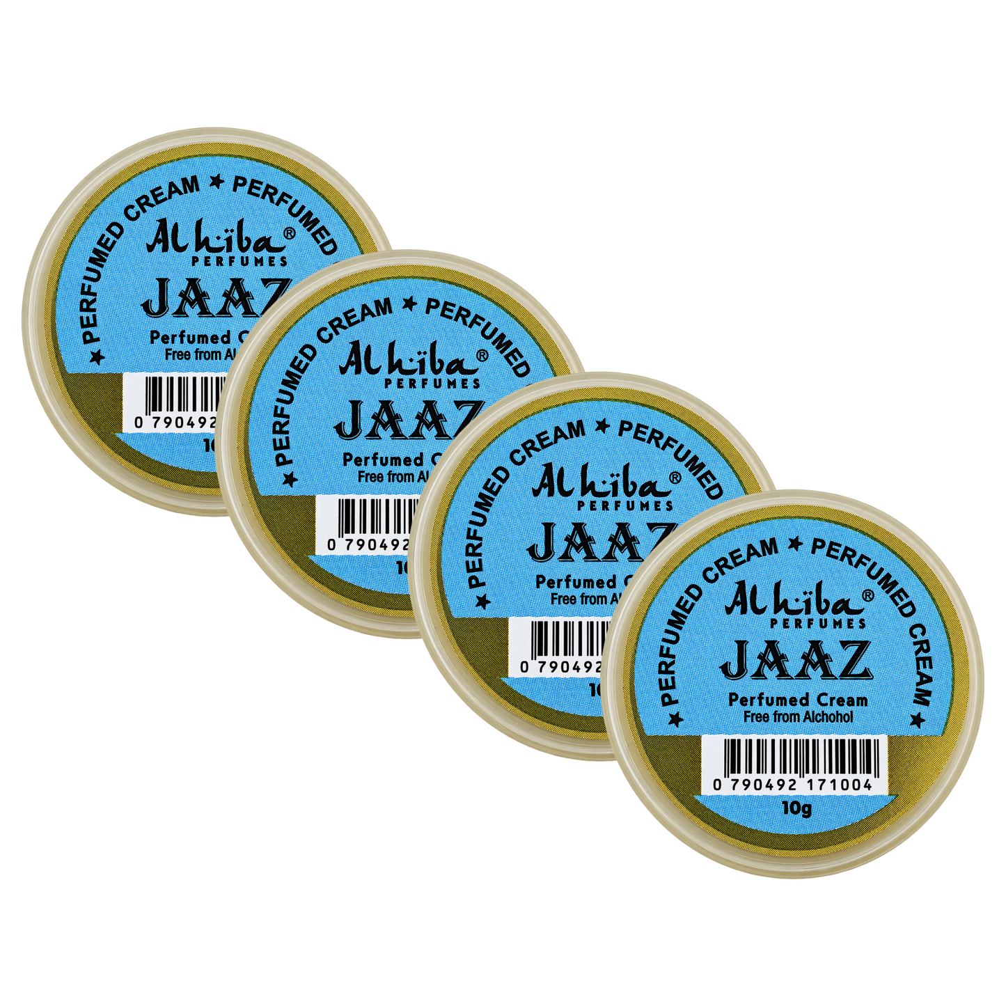 Alhiba Jaaz Perfume Body Cream 10g Pack of 4