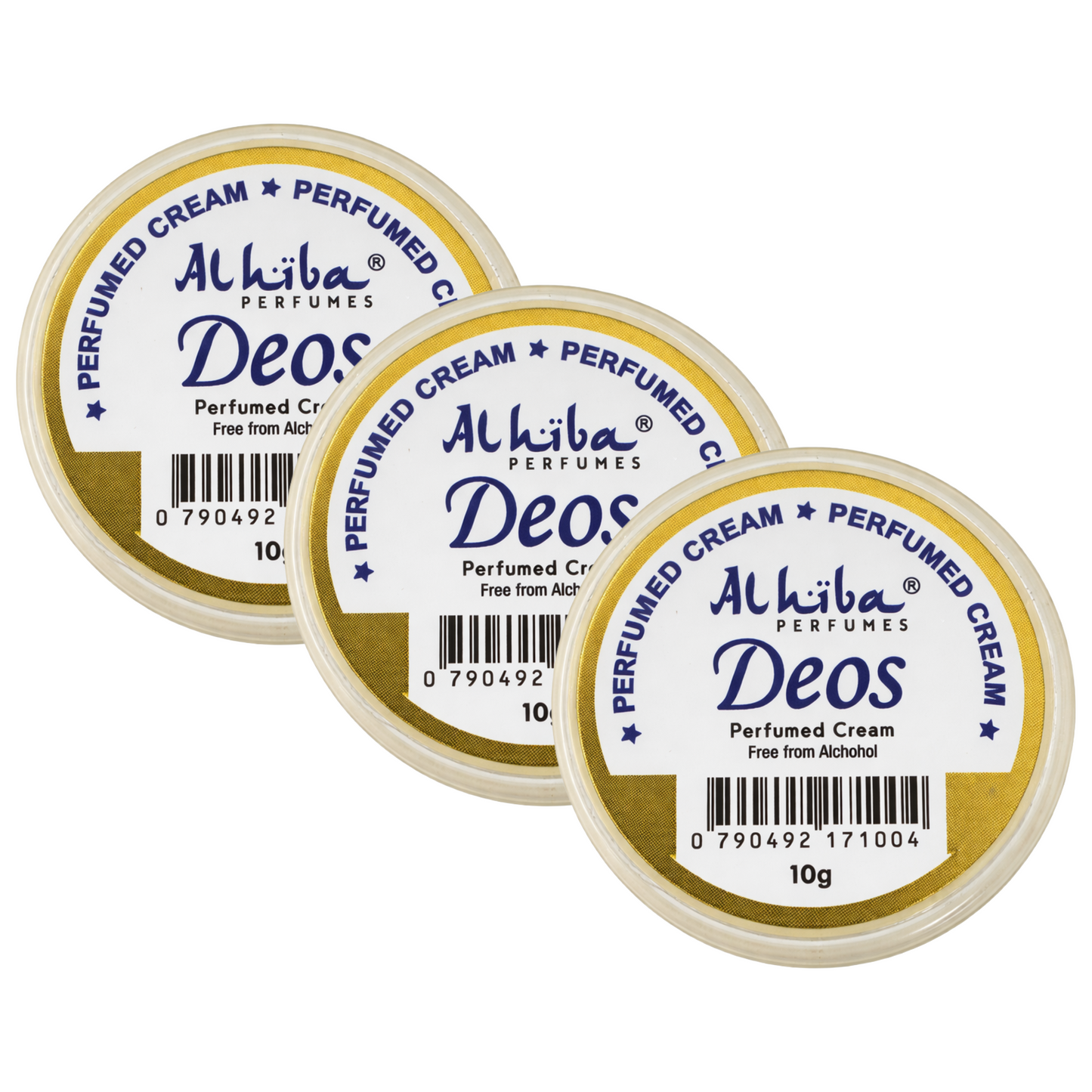 Alhiba Deos Perfume Body Cream 10g Pack of 3