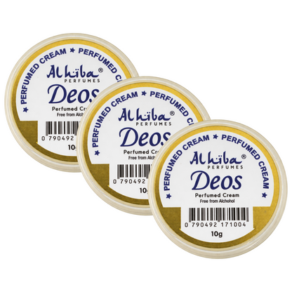 Alhiba Deos Perfume Body Cream 10g Pack of 3