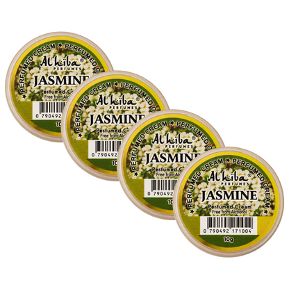 Alhiba Jasmine Perfume Body Cream 10g Pack of 4