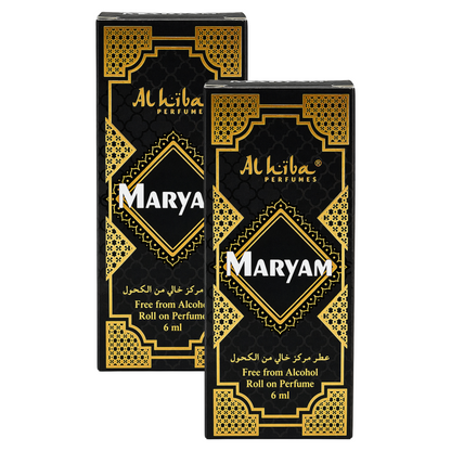 Alhiba Maryam Roll On Perfume 6ml Pack of 2