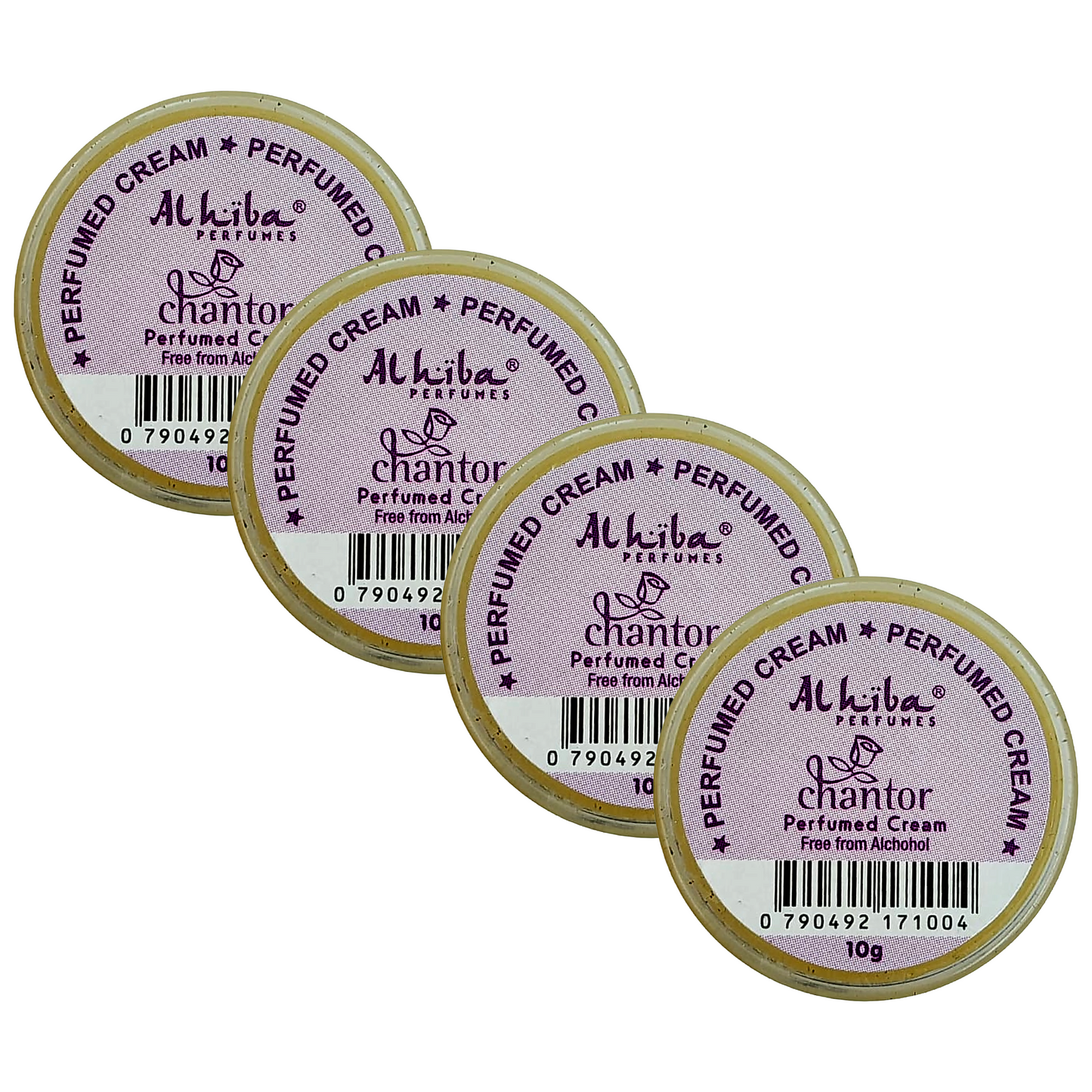 Alhiba Chantor Perfume Body Cream 10g Pack of 4