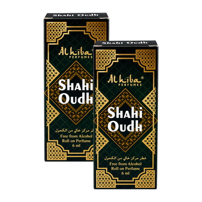 Alhiba Shahi Oudh Roll On Perfume 6ml Pack of 2