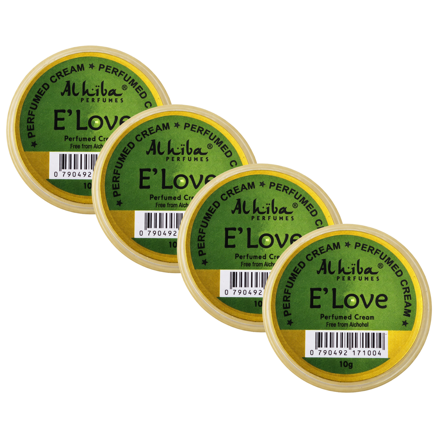 Alhiba E Love Perfume Body Cream 10g Pack of 4