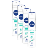 Nivea Natural Glow Sensitive 48H Protection Mulethi Extracts Deodorant 91g Pack of 4