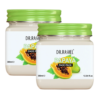 Dr.Rashel Papaya Glowing & Softness Face Pack 380ml Pack of 2