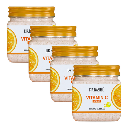 Dr.Rashel Vitamin C Skin Whitening Face & Body Scrub 380ml Pack of 4