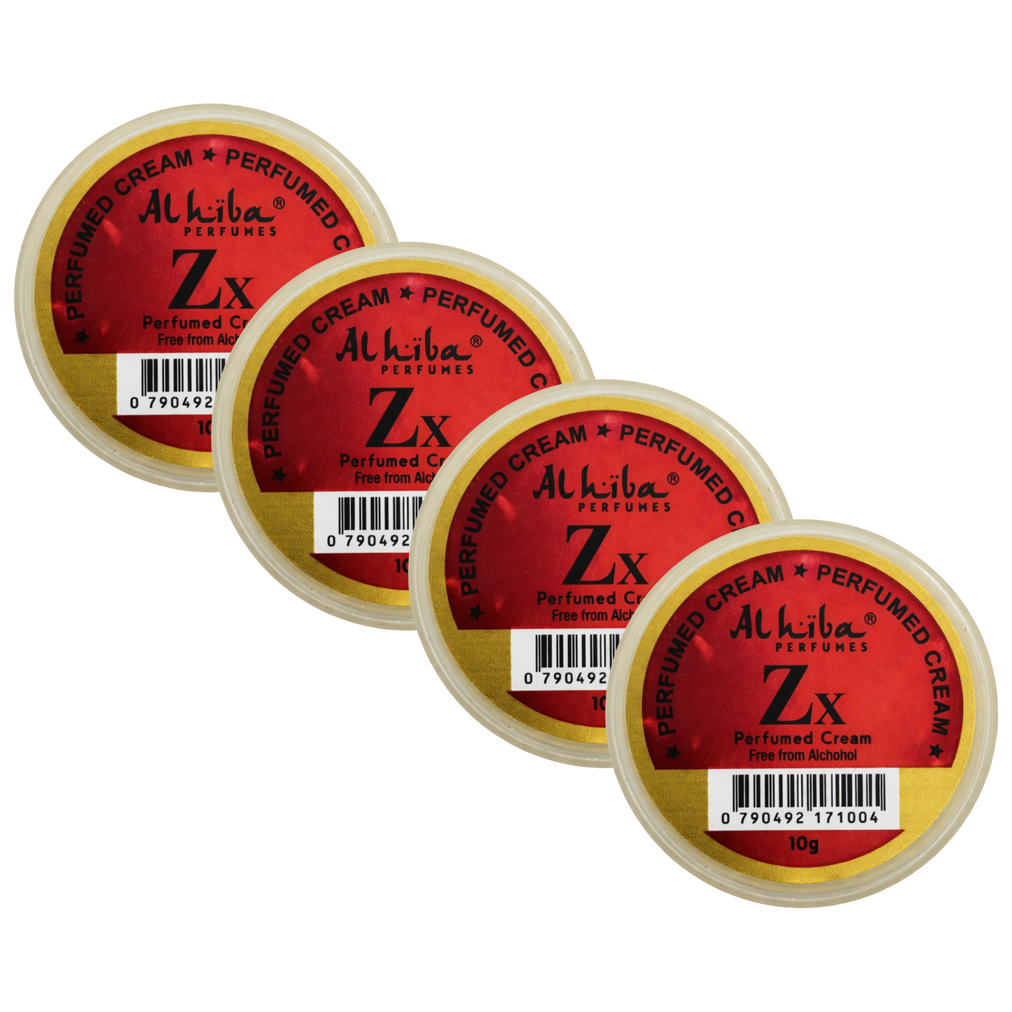 Alhiba Zx Perfume Body Cream 10g Pack of 4