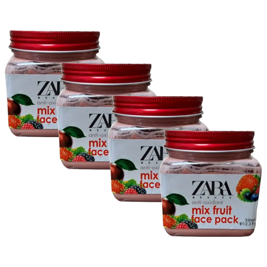 Zara Beauty Anti-Oxidant Mix Fruit Face Pack 350ml Pack of 4