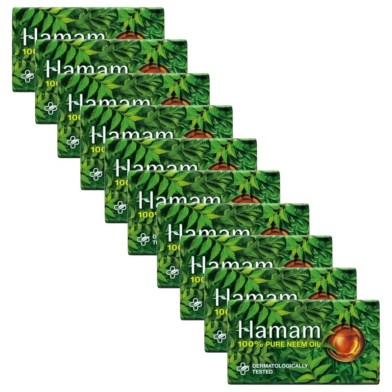 Hamam 100% Pure Neem Oil Soap 38g Pack of 10