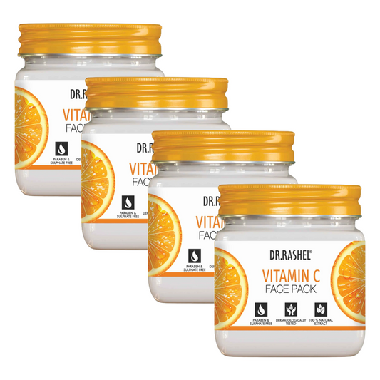 Dr.Rashel Vitamin C Skin Whitening Face Pack 380ml Pack of 4