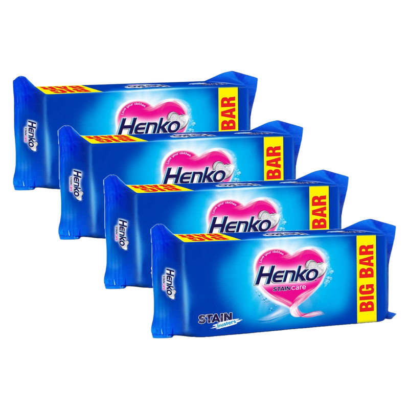 Henko Stain Care Stain Busters Detergent Bar 250g Pack of 4