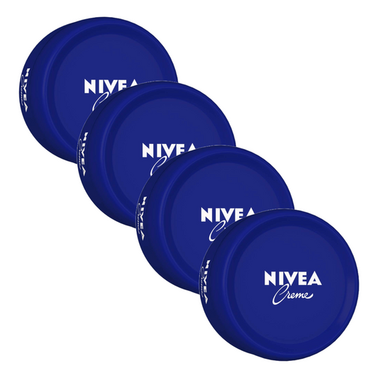 Nivea Crème 24 Hour Moisture Skin Cream 100ml Pack of 4