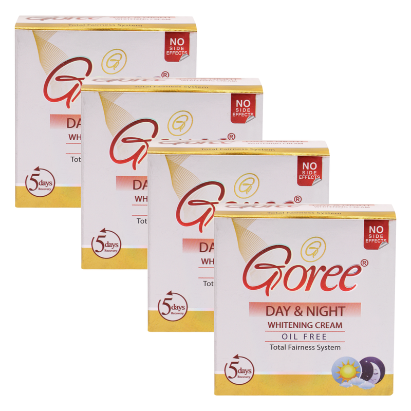 Goree Day & Night Total Fairness Beauty Cream 30g Pack of 4