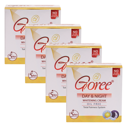 Goree Day & Night Total Fairness Beauty Cream 30g Pack of 4