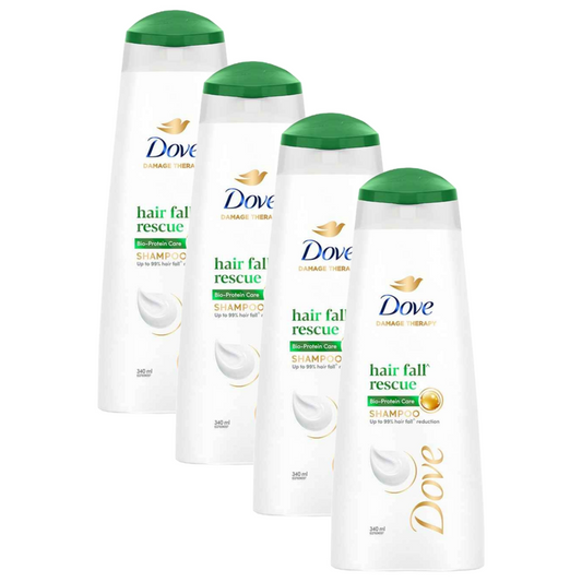 Dove Damage Therapy Hair Fall Rescue Shampoo 340ml Pack of 4