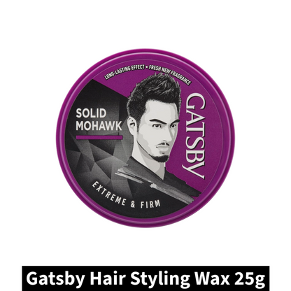 Solid Mohawk Gatsby Extreme & Firm Hair Styling Wax 25g