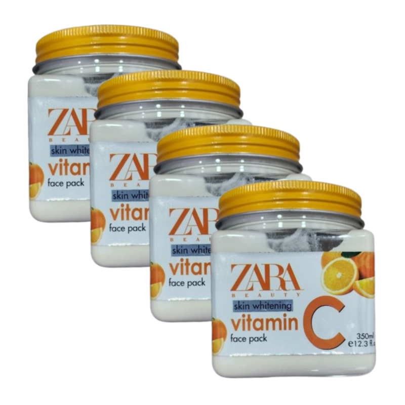 Zara Beauty Skin Whitening Vitamin C Face Pack 350ml Pack of 4