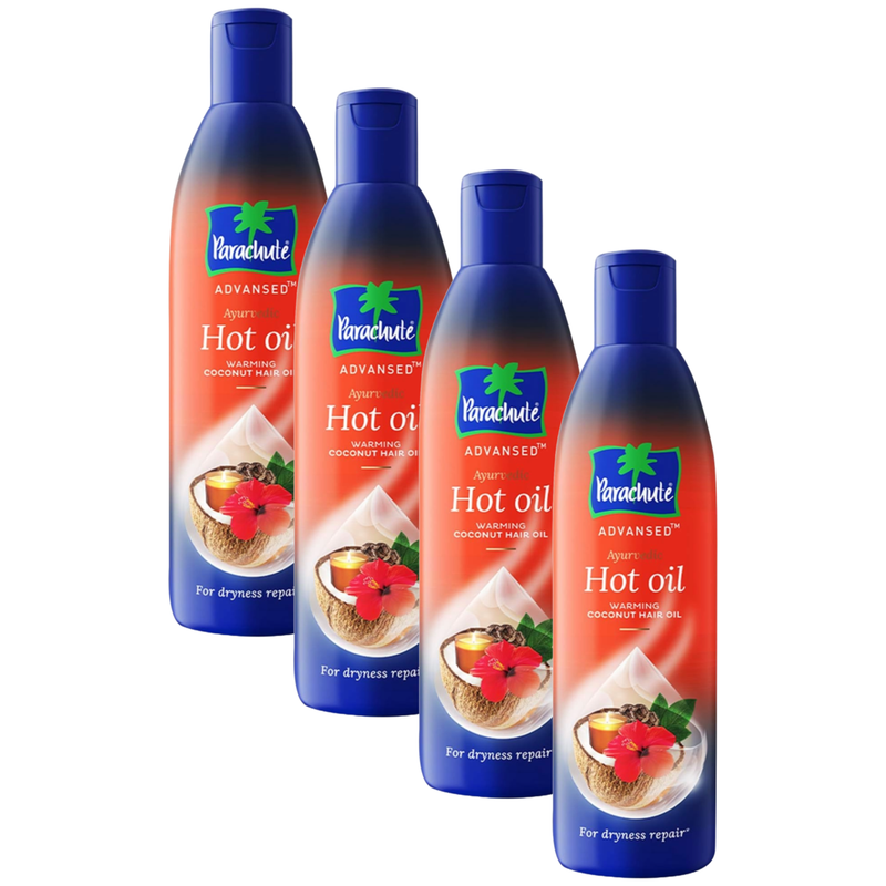 Parachute Advansed Hot Cocconut Hair Oil 145ml Pack of 4