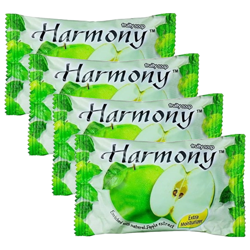 Harmony Apple Extract Extra Moisturizer Fruit Soap 75g Pack of 4