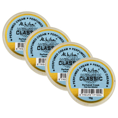 Alhiba Classic Perfume Body Cream 10g Pack of 4