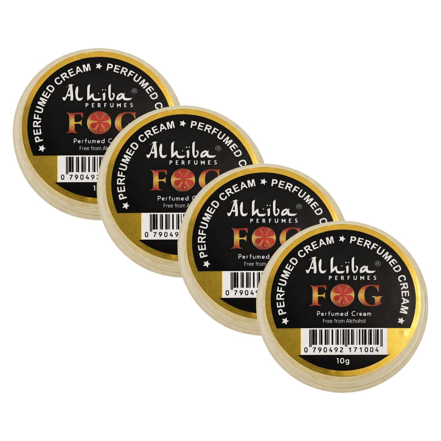 Alhiba Fog Perfume Body Cream 10g Pack of 4