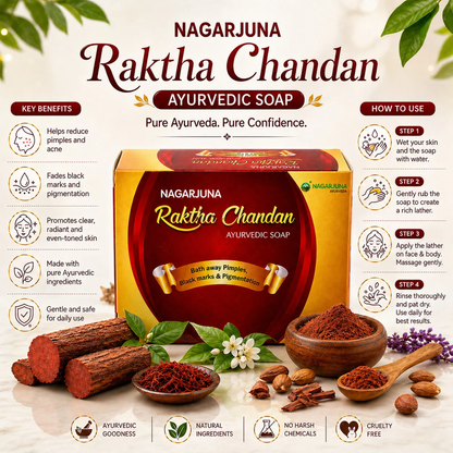 Nagarjuna Raktha Chandan Ayurvedic Soap 75g